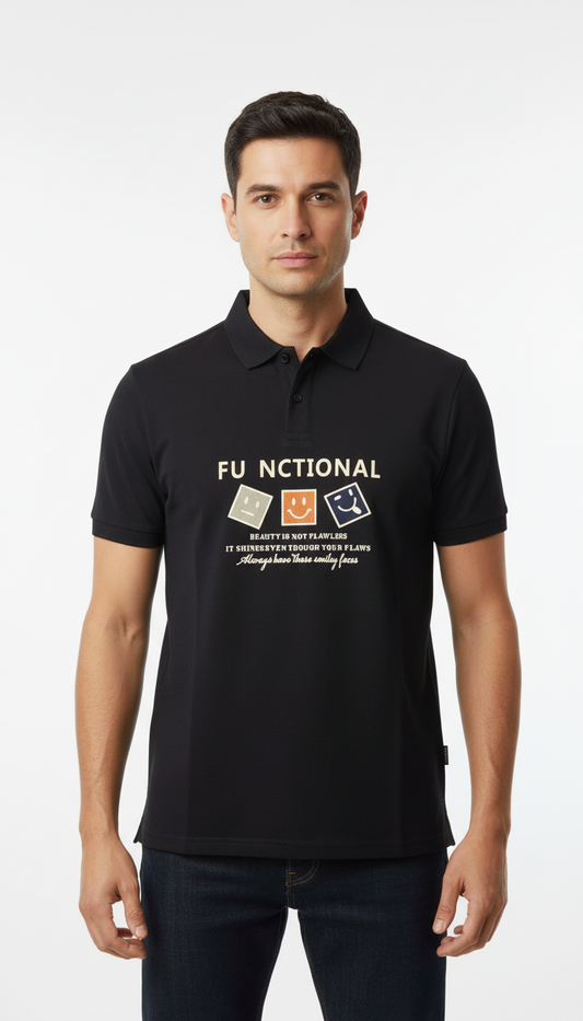 Black Polo T-Shirt